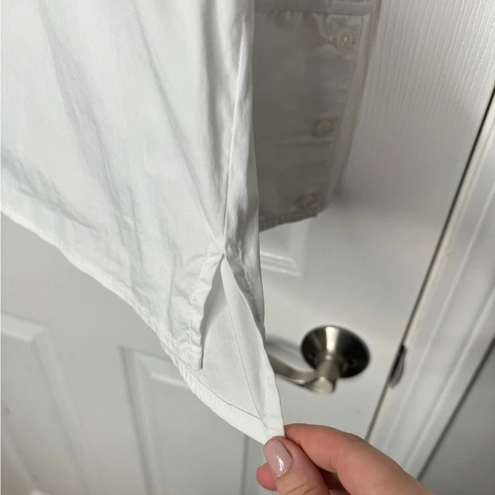 Halogen White Button Down Back Neck Tie Detailing… - image 6